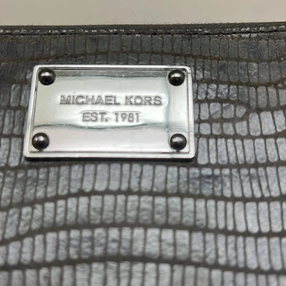 Michael Kors leather snakeskin wallet